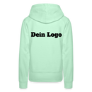 Frauen Premium Hoodie mit deinem Logo - helles Mintgrün