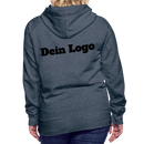 Frauen Premium Hoodie mit deinem Logo - Jeansblau