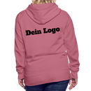 Frauen Premium Hoodie mit deinem Logo - Malve