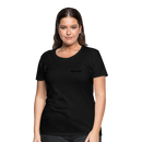 Frauen Premium T-Shirt mit deinem Logo - Schwarz