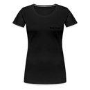 Frauen Premium T-Shirt mit deinem Logo - Schwarz