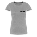 Frauen Premium T-Shirt mit deinem Logo - Grau meliert