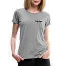Frauen Premium T-Shirt mit deinem Logo - Grau meliert