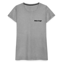 Frauen Premium T-Shirt mit deinem Logo - Grau meliert