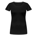 Frauen Premium T-Shirt mit deinem Logo - Schwarz