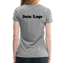 Frauen Premium T-Shirt mit deinem Logo - Grau meliert