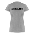 Frauen Premium T-Shirt mit deinem Logo - Grau meliert