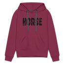 Frauen Premium Hoodie Horse Girl - Bordeaux