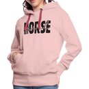 Frauen Premium Hoodie Horse Girl - Kristallrosa