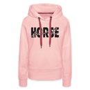 Frauen Premium Hoodie Horse Girl - Kristallrosa