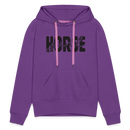 Frauen Premium Hoodie Horse Girl - Purple