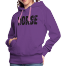 Frauen Premium Hoodie Horse Girl - Purple