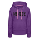 Frauen Premium Hoodie Horse Girl - Purple