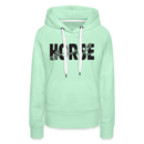 Frauen Premium Hoodie Horse Girl - helles Mintgrün