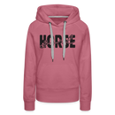 Frauen Premium Hoodie Horse Girl - Malve