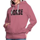 Frauen Premium Hoodie Horse Girl - Malve