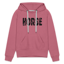 Frauen Premium Hoodie Horse Girl - Malve