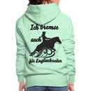 Frauen Premium Hoodie Ich bremse auch für Englischreiter - helles Mintgrün