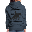 Frauen Premium Hoodie Ich bremse auch für Englischreiter - Jeansblau