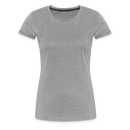 Frauen Premium T-Shirt Quatschkopf - Grau meliert
