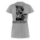 Frauen Premium T-Shirt Quatschkopf - Grau meliert