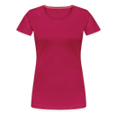 Frauen Premium T-Shirt Quatschkopf - dunkles Pink