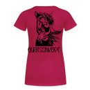 Frauen Premium T-Shirt Quatschkopf - dunkles Pink