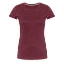 Frauen Premium T-Shirt Quatschkopf - Bordeauxrot meliert