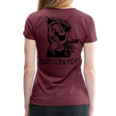 Frauen Premium T-Shirt Quatschkopf - Bordeauxrot meliert