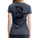Frauen Premium T-Shirt Quatschkopf - Blau meliert
