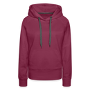 Frauen Premium Hoodie Quatschkopf - Bordeaux