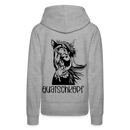 Frauen Premium Hoodie Quatschkopf - Grau meliert
