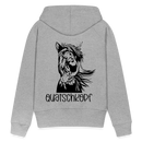 Frauen Premium Hoodie Quatschkopf - Grau meliert