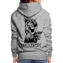 Frauen Premium Hoodie Quatschkopf - Grau meliert