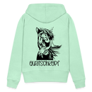 Frauen Premium Hoodie Quatschkopf - helles Mintgrün