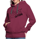 Frauen Premium Hoodie Glitzer - Bordeaux