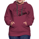 Frauen Premium Hoodie Glitzer - Bordeaux