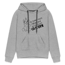 Frauen Premium Hoodie Glitzer - Grau meliert