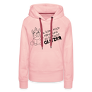Frauen Premium Hoodie Glitzer - Kristallrosa