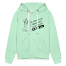 Frauen Premium Hoodie Glitzer - helles Mintgrün