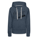 Frauen Premium Hoodie Glitzer - Jeansblau