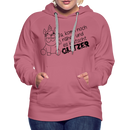 Frauen Premium Hoodie Glitzer - Malve