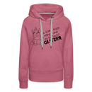 Frauen Premium Hoodie Glitzer - Malve