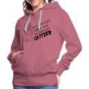 Frauen Premium Hoodie Glitzer - Malve