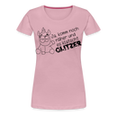 Frauen Premium T-Shirt Glitzer - Hellrosa
