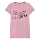 Frauen Premium T-Shirt Glitzer - Hellrosa