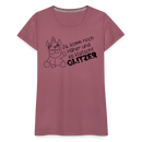 Frauen Premium T-Shirt Glitzer - Malve