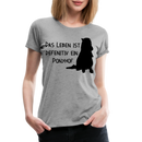 Frauen Premium T-Shirt Ponyhof - Grau meliert