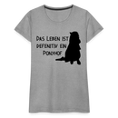 Frauen Premium T-Shirt Ponyhof - Grau meliert