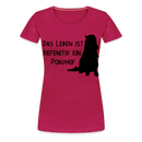 Frauen Premium T-Shirt Ponyhof - dunkles Pink